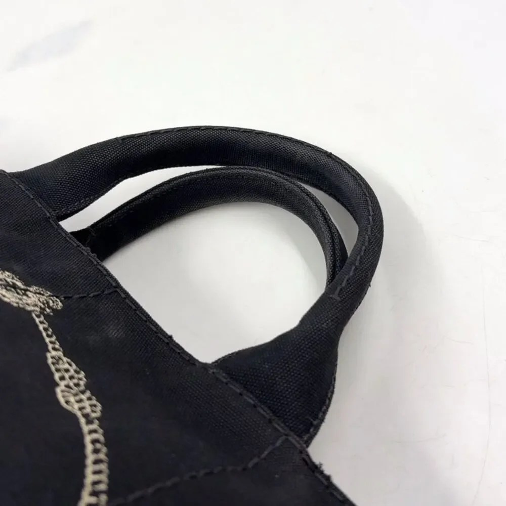 PRADA Kanapa Canvas Tote Bag Black